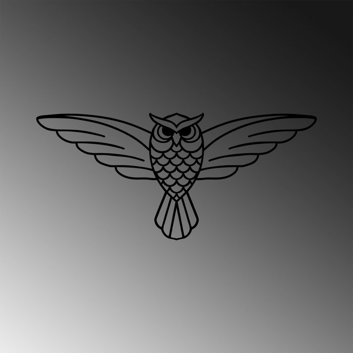 Wallity Owl - 288 Negro Wallity Owl - 288 Negro